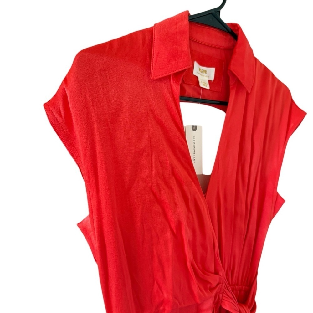 Anthropologie Maeve NEW Open Back Wrap MIDI Dress - Picture 6 of 10